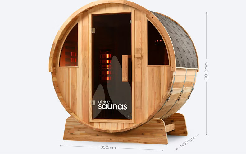 Alpine Saunas Infrared Barrel Sauna - My Store